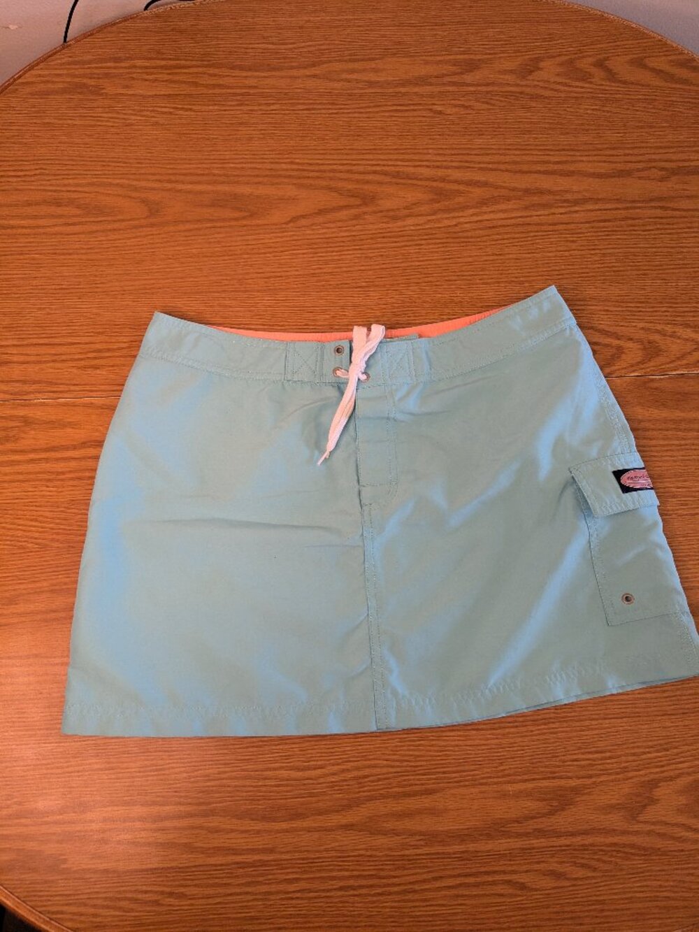 vineyard vines by shep & ian skirt 8 blue aqua short a line pocket  Width: 16"